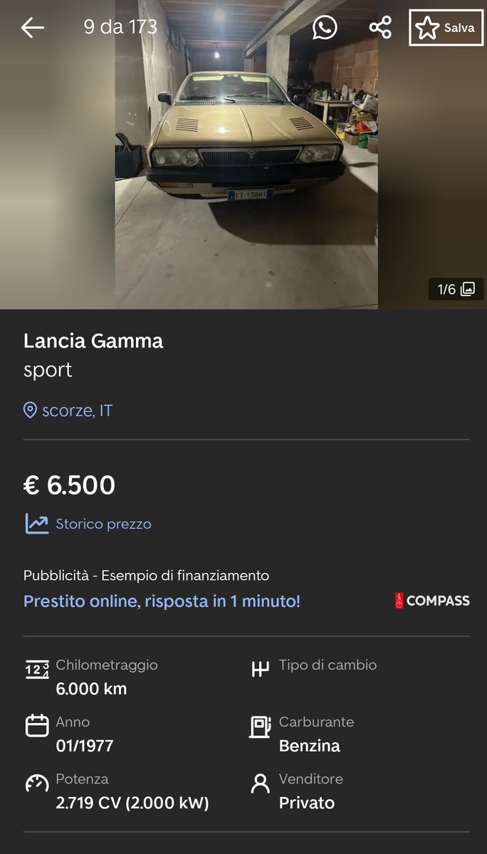 Lancia Gamma Sport.
Oltre 2.000cv