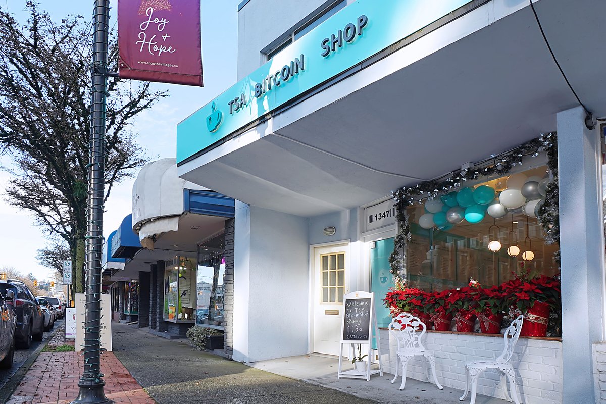 Drop by TSA Bitcoin Shop at 1347 Marine Dr #WestVan to grab your #Bitcoingift, buy &amp; sell BTC,  wallet training and  create your own #memetokens!

 Whether you're new or a pro, we’ve got something for you.

 #CryptoShop #BTCVancouver  #Web3 #CryptoCommunity #Memetokens