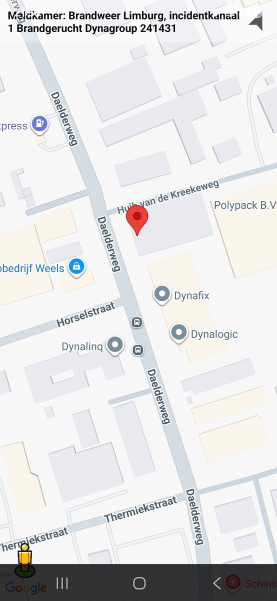 Brandgerucht bij Dynagroup in Nuth