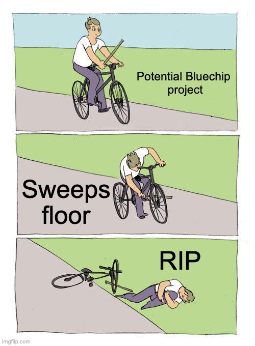 "Sweeping the floor" killed far too many nft projects

You're only giving power to short term traders to hijack your narrative

Of course 'price go up' feels great but your community becomes shortsighted.

Keep your broom.

Build your vision.