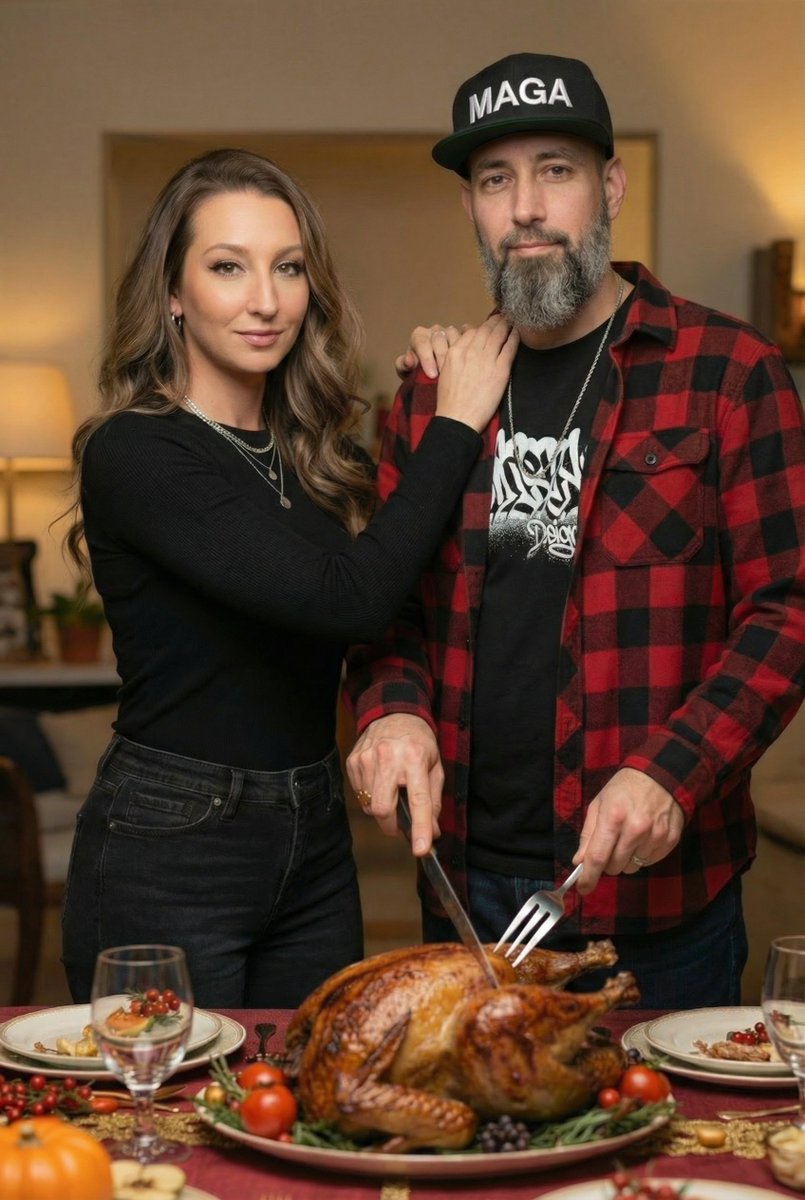 Happy Thanksgiving from Char and me. 🥧🦃🍂

Made with Flux.2 Pro on <a href="/ImagineArt_X/">ImagineArt</a> ❄️