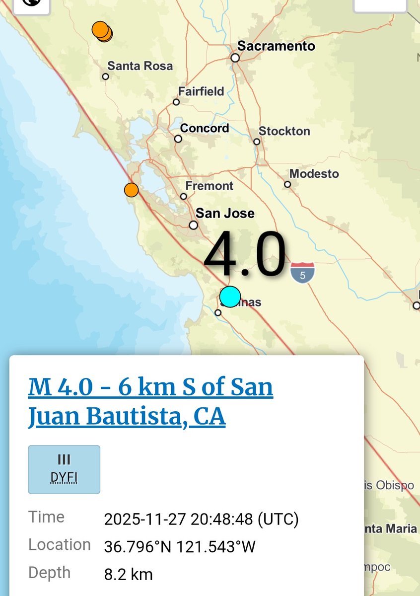 Quakeprediction's tweet image. 4.0 earthquake hits exactly in warning area please see forecast Maps