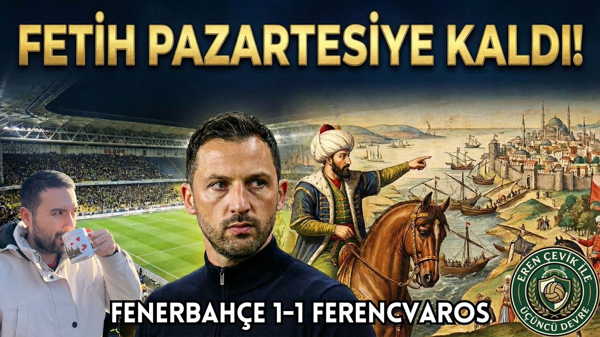 erencevik's tweet image. youtube.com/watch?v=ZL7esu…

Fetih Pazartesiye Kaldı! Maç değerlendirmesi yayında.