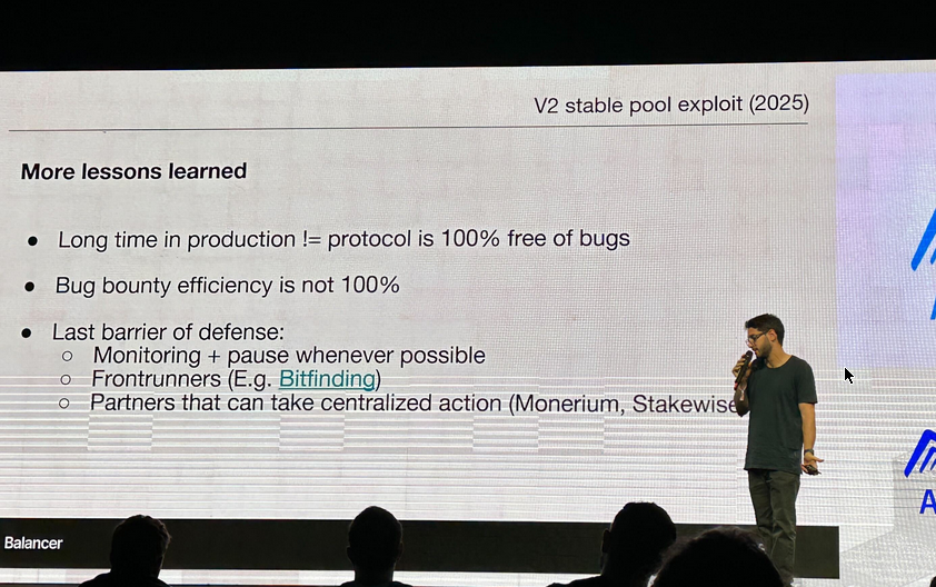 BitFinding's tweet image. What a Devcon for us. Only during the @summit_defi , we had 4 shoutouts including the closing panel

We hope to inspire more teams to participate in whitehats and that protocols realize there&apos;s a real last line of defense for them.

Thank you @_iphelix, @0xJuani, @coconuthaxor