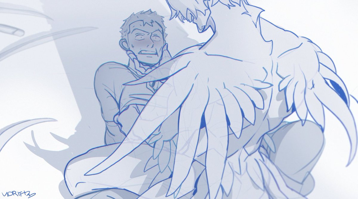 Scraps from another Fishman AU, this one is #SanZo #zosan I'll let you guess what type of sea-beast Sanji is