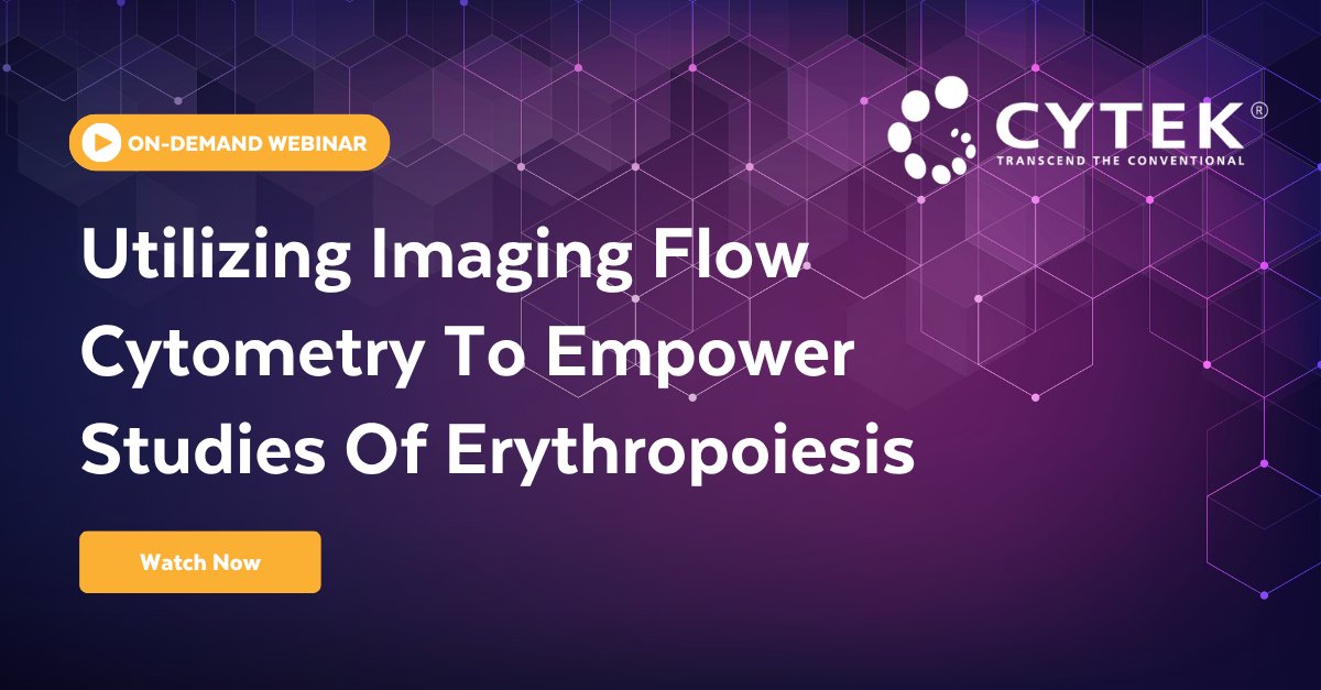 CytekBio's tweet image. Check out our latest on-demand webinar, “Utilizing Imaging Flow Cytometry To Empower Studies Of Erythropoiesis”. Watch now: hubs.la/Q03V4Rth0

#flowcytometry #immunology #webinar