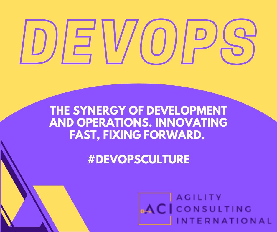 AgilityConsult2's tweet image. DEVOPS 🌟
Innovating fast, fixing forward!

 #DevOps #DevOpsCulture #ContinuousImprovement #Collaboration