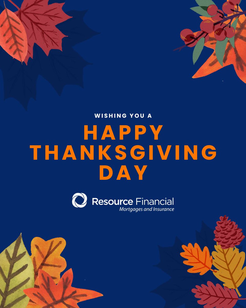 ResourceFS's tweet image. Happy Thanksgiving from your friends at Resource! 🦃 

Our offices will be closed Thursday, November 27th and Friday, November 28th for the holiday, reopening Monday, December 1st. We look forward to serving you then!
 #HappyThanksgiving #ResourceFinancial #Thankful
