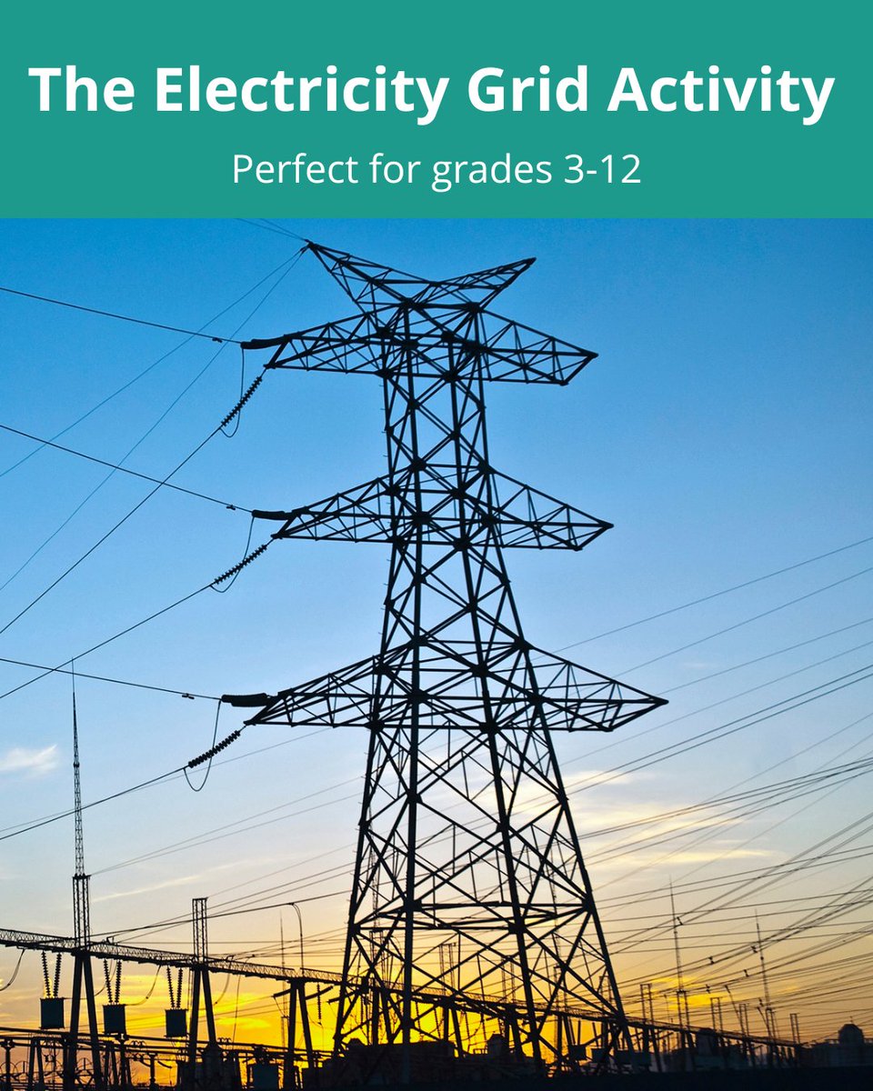 GreenLearning's tweet image. Try the Electricity Grid Activity and help your learners become energy experts! In this activity learners will learn about an electricity grids and why efficiency is so important. 

Check out this free activity today: ow.ly/mWKS50XtJbo