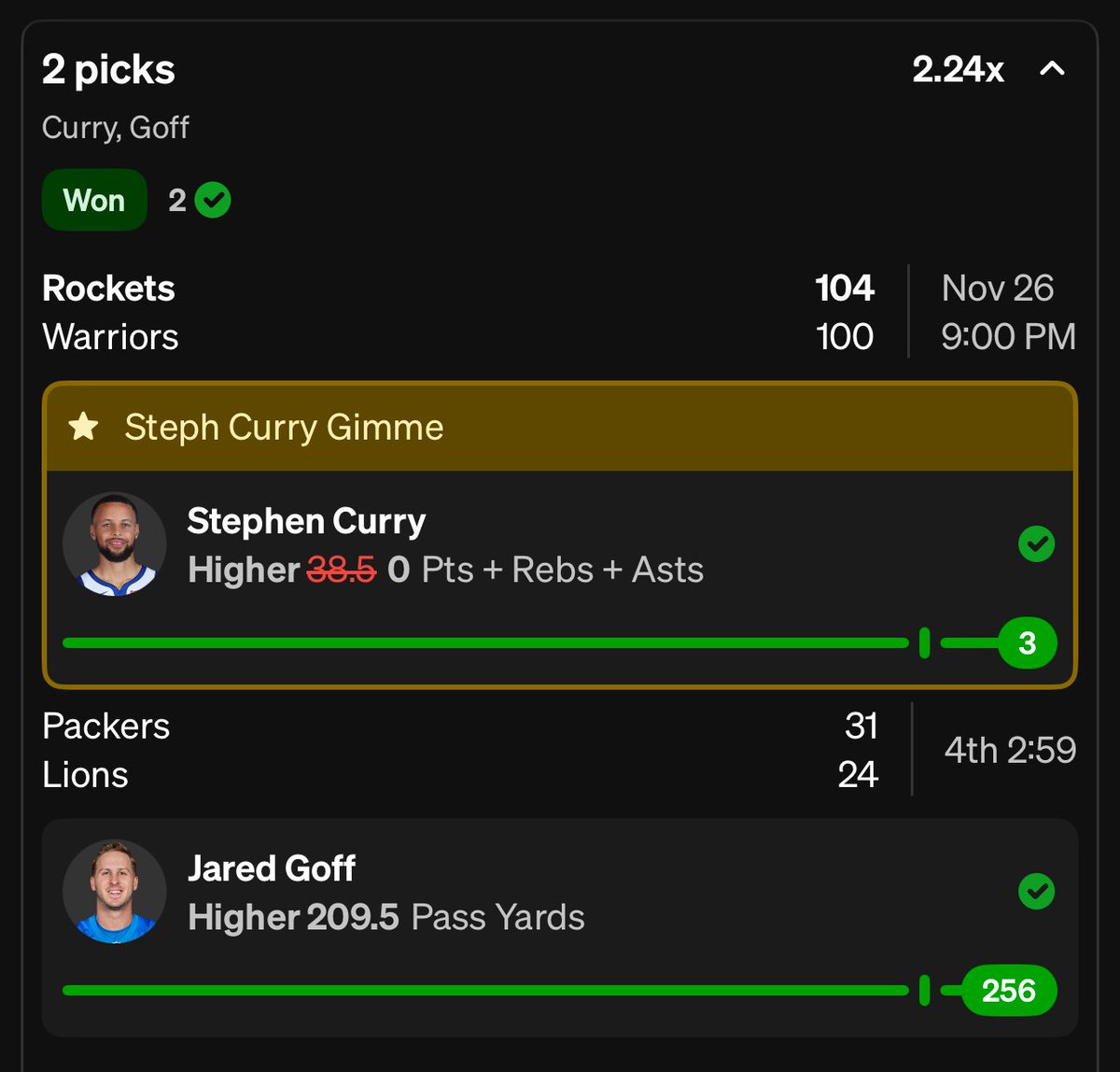 HunnitLocks's tweet image. Congratulations to all who tailed the Thanksgiving free play 🦃 

Don’t forget to use my code &amp;amp; you get $100 today for thanksgiving on me 🥰