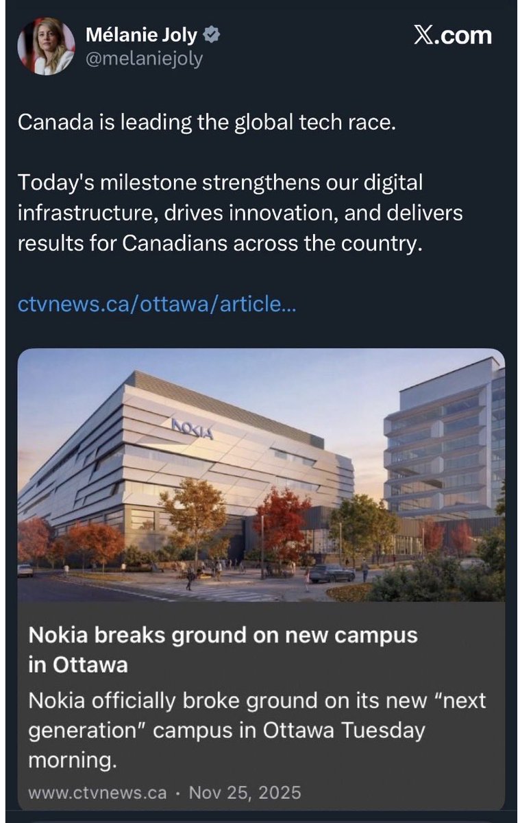 As Joly struts around bragging about the Nokia announcement like she just reinvented the economy, the CEO of Shopify detonates the whole narrative in one post.

Tobi Lütke doesn’t even bother sugar-coating it:

“You’re not creating jobs — you’re BRIBING Nokia with hundreds of