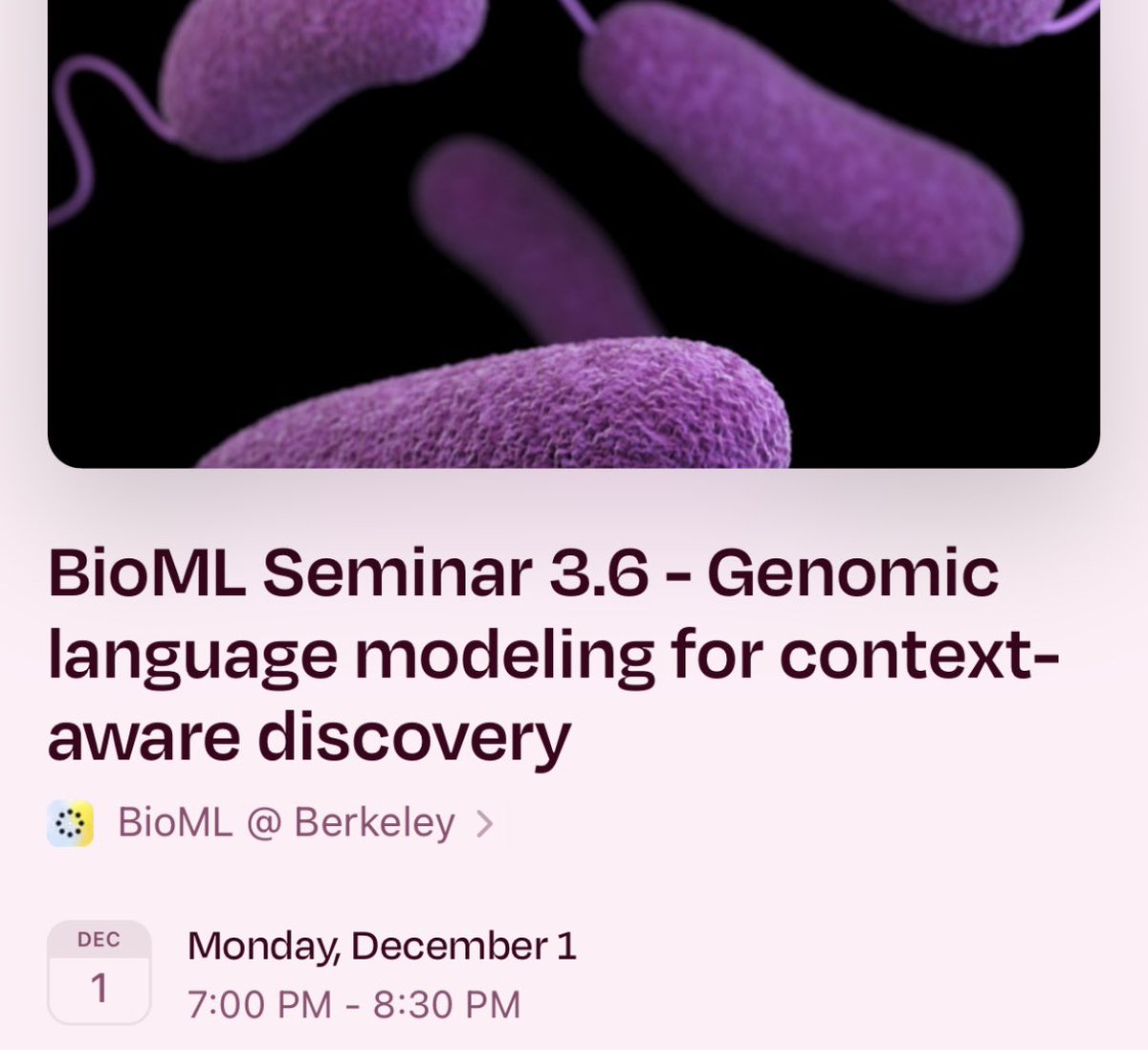 JessicaSacher's tweet image. Another BioML seminar @UCBerkeley I wish I could attend! This one’s with @Micro_Yunha, whose work I’ve followed even before these crazy AI-bio days!

She started @tatta_bio, a nonprofit helping biologists interact with sequence data

Try their platform: seqhub.org