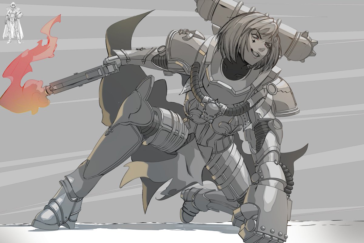 Ozlyk_'s tweet photo. Warhammer Sister of Battle Fanart. #VGenCode #warhammer40k https://t.co/XM4eKLJL5Z