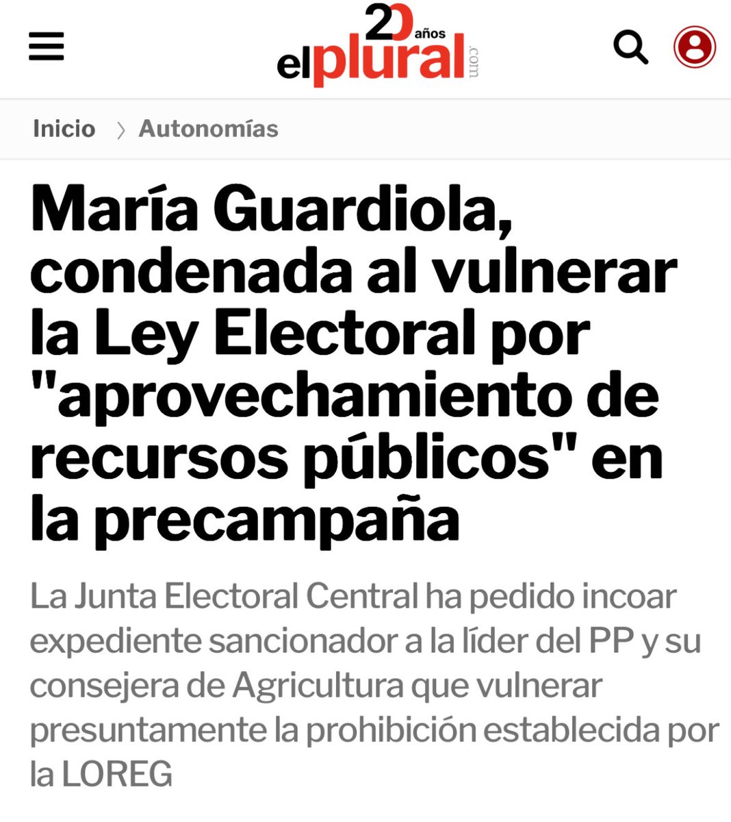 La Junta Electoral le dice a Guardiola y al PP que deje de hacer trampas en campaña.

Usar recursos públicos está prohibido por la Ley Electoral.  

Cuando tienen que recordarte las reglas, algo falla.