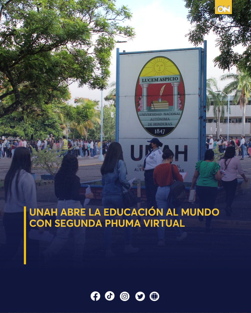 canal11hn's tweet photo. 📚 🏫La UNAH aplicó la segunda PHUMA virtual, permitiendo que aspirantes dentro y fuera del país inicien su formación universitaria desde cualquier lugar del mundo. 

Lee la nota completa 👉 https://t.co/Tgb0tdlnwo

#UNAH #PHUMA #Honduras #OnceNoticias https://t.co/59ZVKGyFWP