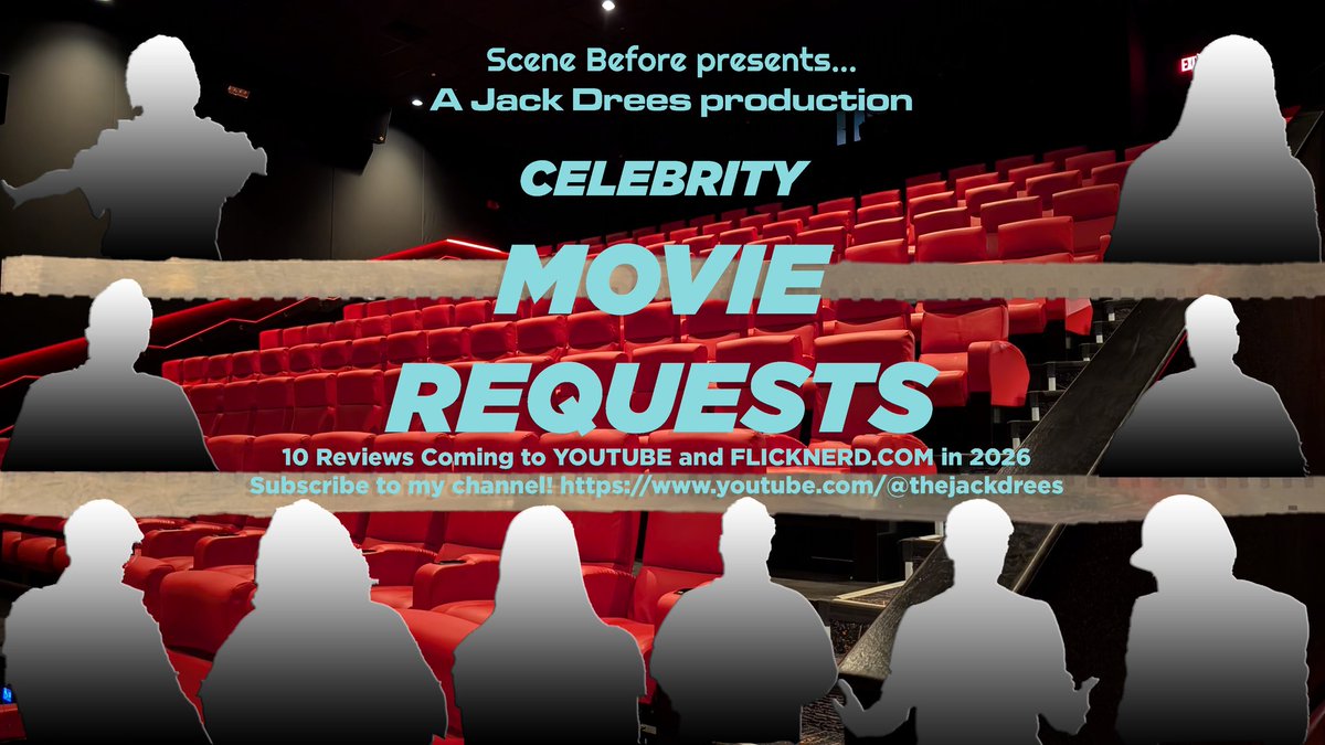 JackDrees's tweet image. 10 stars. 10 suggestions. 10 movies... All for Scene Before&apos;s 10th anniversary!

Any guesses?

Get set, because Scene Before&apos;s limited video-based review series CELEBRITY MOVIE REQUESTS arrives next year!

COMING TO YOUTUBE AND FLICKNERD.COM.

#SceneBefore #NerdArmy