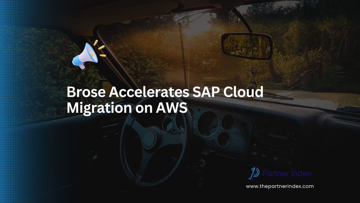 ThePartnerIndex's tweet image. Brose migrates its core SAP systems to SAP Cloud ERP Private on AWS in just six months, advancing its digital transformation and strengthening its partnership with SAP. thepartnerindex.com/blog/brose-acc…