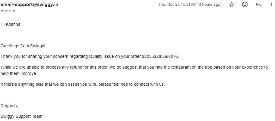 Krishan__Kumar_'s tweet photo. @SwiggyCares Delivered spoiled, foul-smelling and half-baked food from Pizza 81. Unhygienic packaging and unsafe quality. This is a public health risk. Complaint already filed with FSSAI. Immediate action needed.
#FoodSafety #UnsafeFood #ConsumerAlert https://t.co/JoA9vQ6H4g