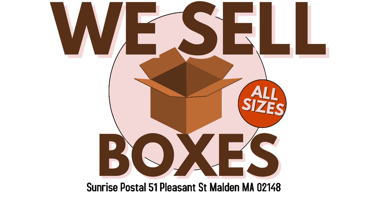 SunrisePostal's tweet photo. https://t.co/qCEIQe3WP6 
📦 Need shipping boxes?  We've got a wide selection of high-quality boxes perfect for all your shipping needs. small to large, we've got you covered. #ShippingBoxes #ForSale 📦✨ 📮🎉 #ShippingBoxes #ForSale #Moving #Business #Shipping #Packaging https://t.co/DlAieJhbi8