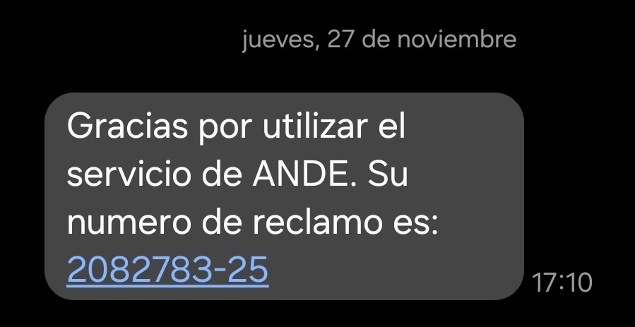davidfv100's tweet photo. @ANDEOficial favor atender este reclamo https://t.co/aYvPmF2T3y