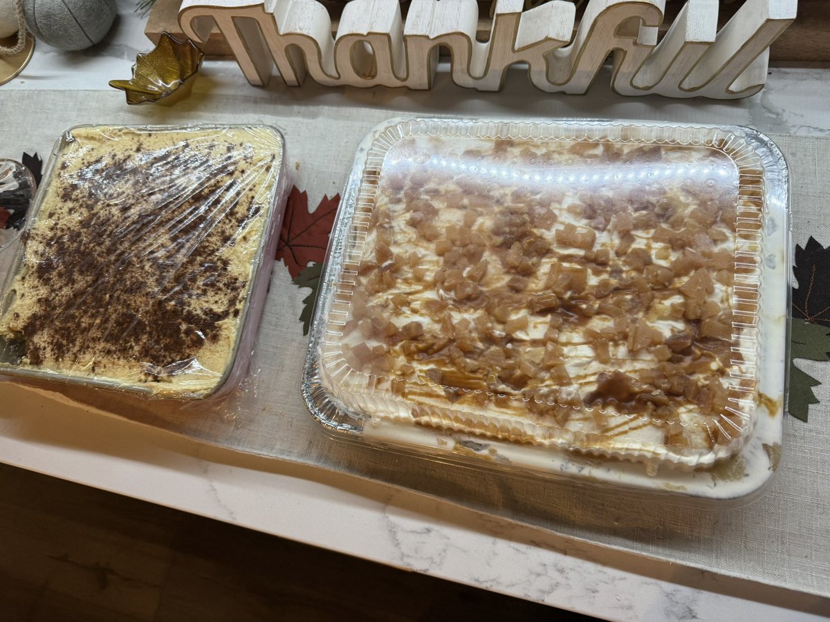 i brought the caramel apple &amp; pumpkin tiramisu. i hope i dont get the pear of anguish :D