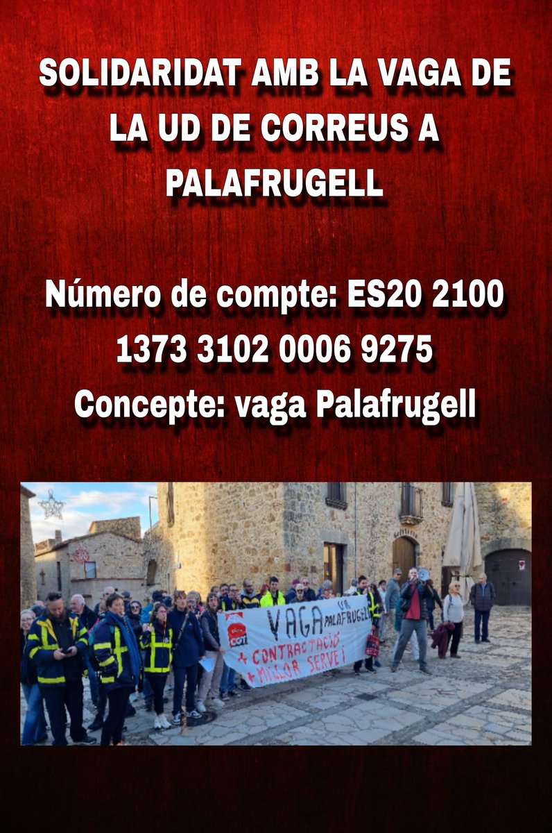 Les companyes de #Palafrugell necessiten el nostre suport!!