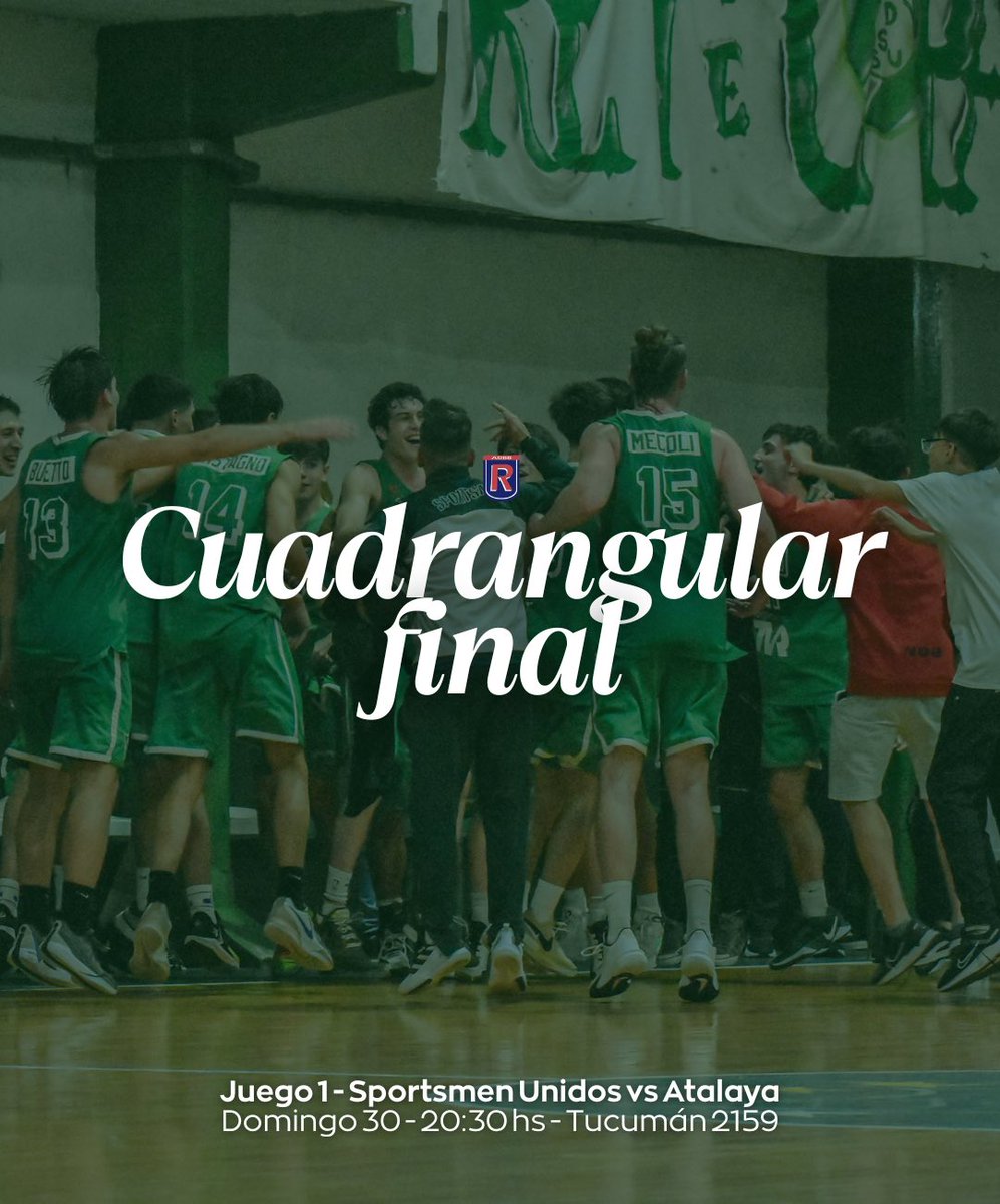 👊🏼 ¡VAMOS POR LA COPA! 🇳🇬

Se confirmó cuándo y dónde debuta el Verde por el cuadrangular final de la Superliga 🏀

✅ Domingo 30 - 20:30 HS - en Sportivo América 
🆚 Atalaya 

Además, esta noche jugarán Temperley y Provincial. 

¡NOS VEMOS ESTE DOMINGO! #VAMOSVERDE 💚