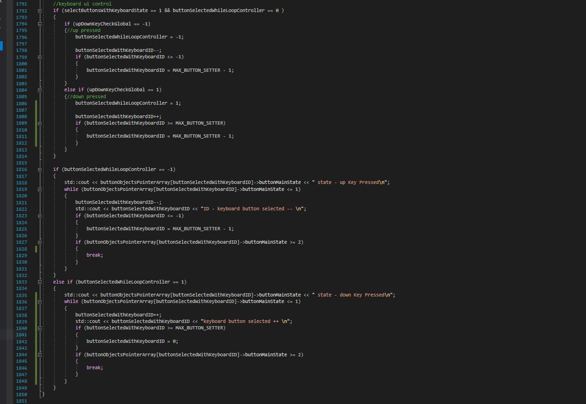 narcitheus's tweet image. final code for UI keyboard controls should work pretty well with all the future UI I add
