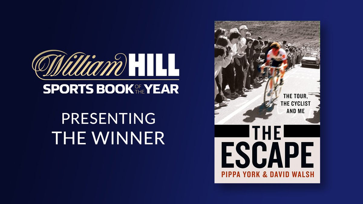 ICYMI, the winner of the 2025 William Hill Sports Book of the Year is THE ESCAPE by Pippa York and David Walsh! 🥳

Filled with the iconic landmarks of the Tour de France and fascinating insights into sports psychology, find it here: waterstones.com/category/cultu…