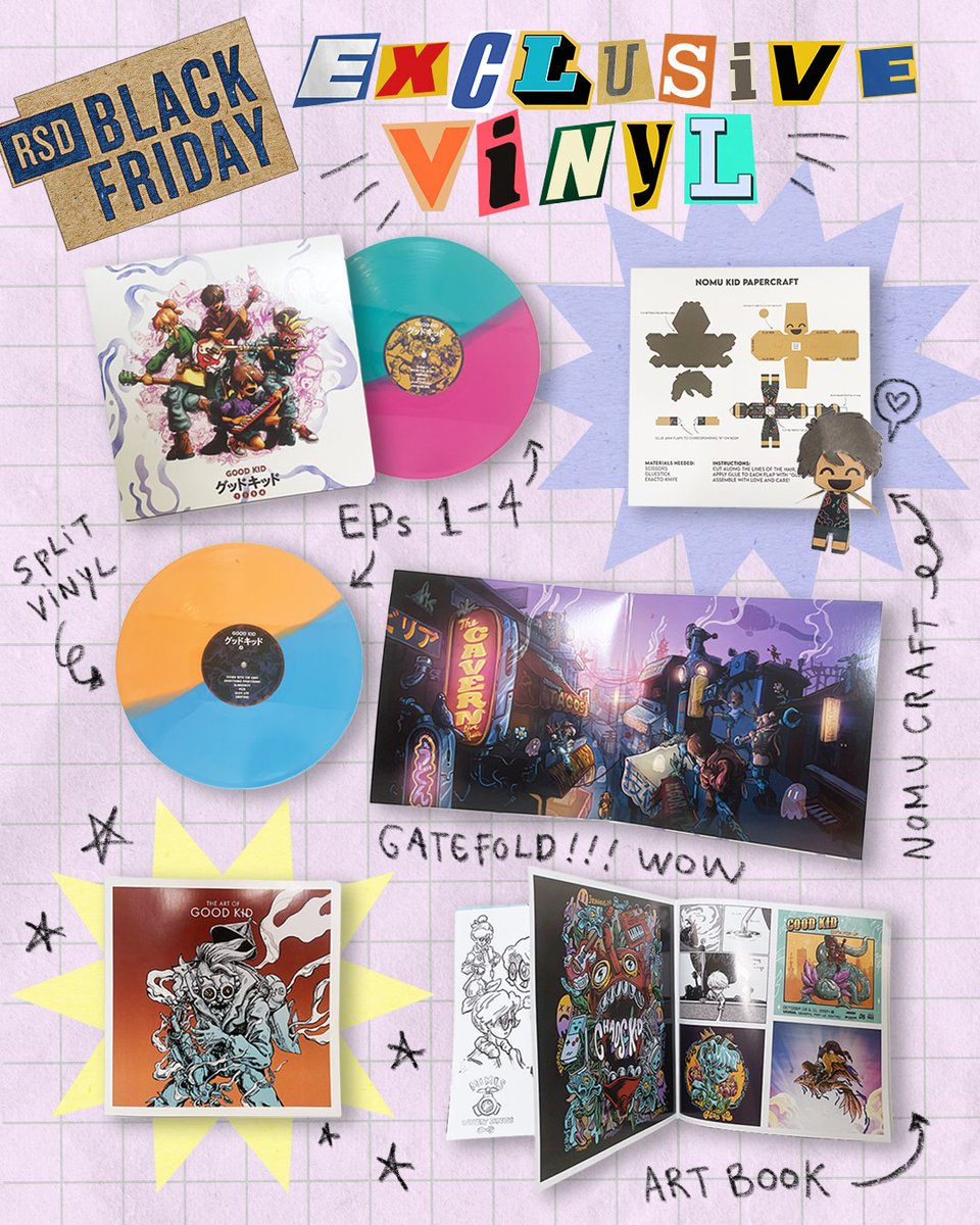 goodkidband's tweet image. Tomorrow is Record Store Day!!!! 🥳 You can grab our super exclusive RSD vinyl for ONE DAY only!!!
