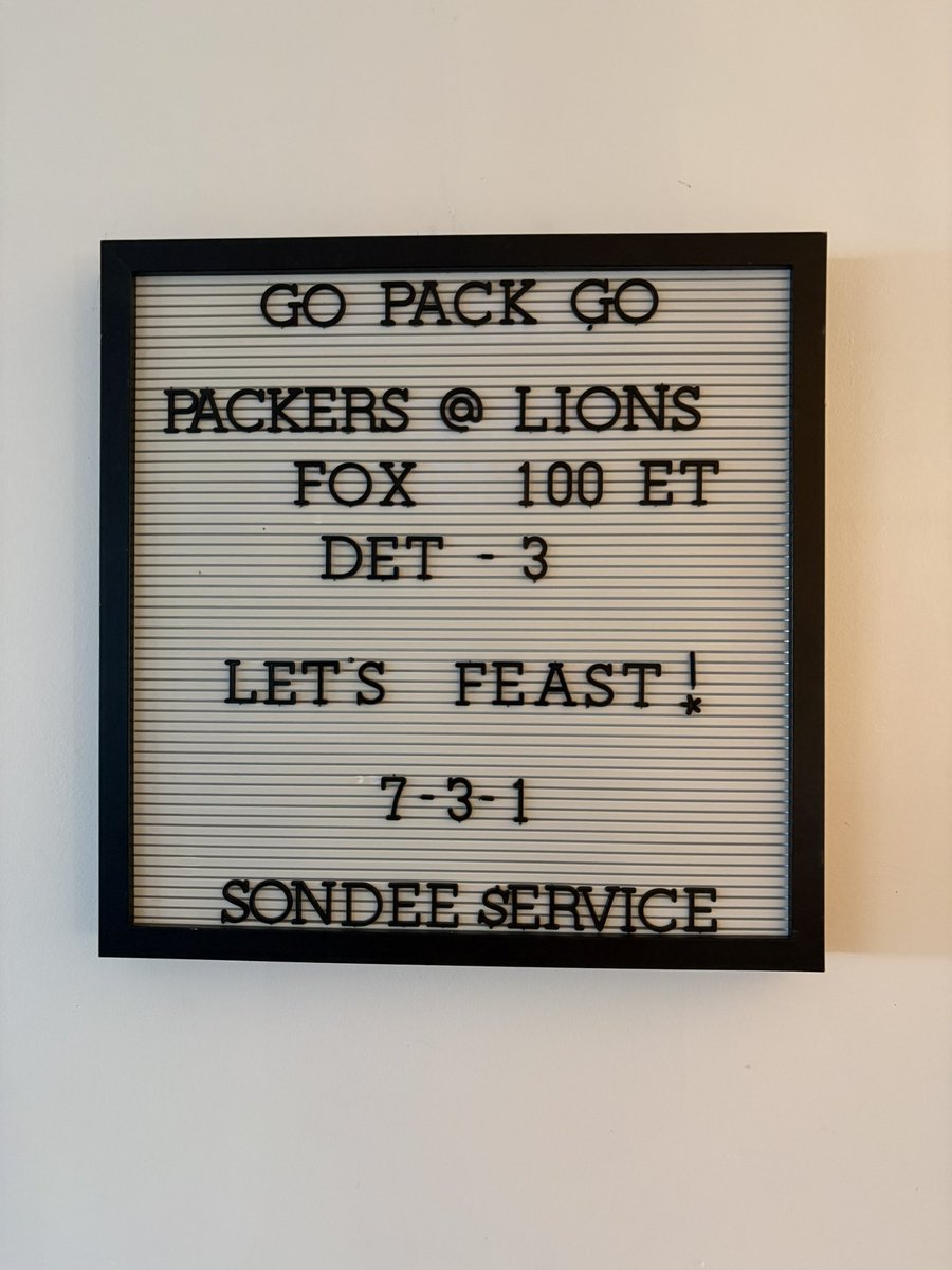 Feasted indeed. LFG. Dontayvion Wicks legacy game. Clean sweep. I love this team. I love 1-Zip! 

#GoPackGo  

8-3-1