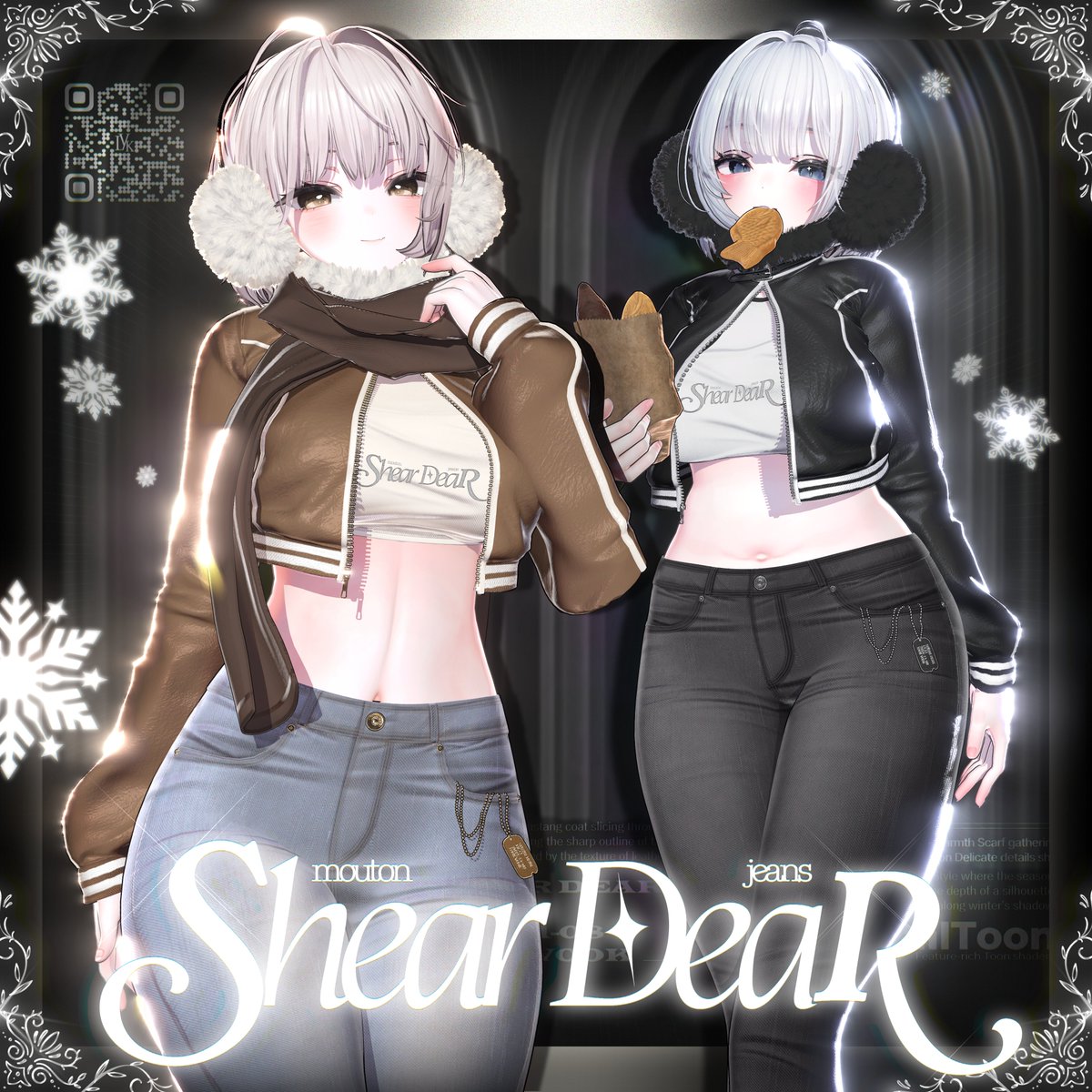 LookVook_VRC's tweet image. ❄️🧣 #LookVook 最新作 🤍『𝐋𝐕.𝟏𝟏 Shear_Dear 🍠』🤍

本日より販売スタート！❄️

待望の『𝐋𝐕.𝟏𝟏』は、
ムートン × デニムで魅せる冬のあったかコーデ。
耳あて・ロングマフラー・タイヤキ・焼き芋袋まで、
“冬のかわいい”を丸ごと詰め込んだ季節限定スタイルです。…