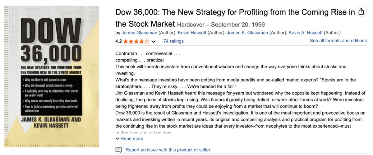 praticamente VAZARAM o próximo presida do FED... mas quem é esse mano⁉️

Hassett é o cara que escreveu “Dow 36.000” em 1999 no caso o Dow estava em 10.000 na época, e um ano depois veio o CRASH DOTCOM🤣

Detalhe: ele nunca trabalhou no FED (coisa rara pra um cargo assim)
Ele tem