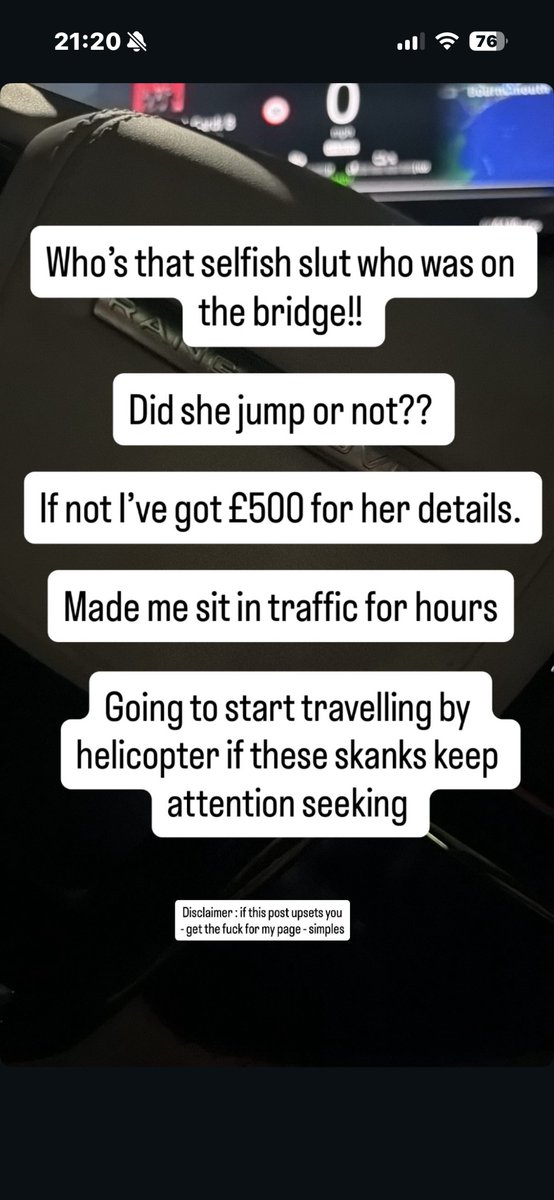 jenjendix's tweet photo. @Bournemouthecho this is a insta /fb post by Bournemouth pawn based on Westover road. I dove under the poor woman at 1pm and alerted 999. Awful thing to write , wonder if you’d like to speak with them https://t.co/nRXi0G9Miv