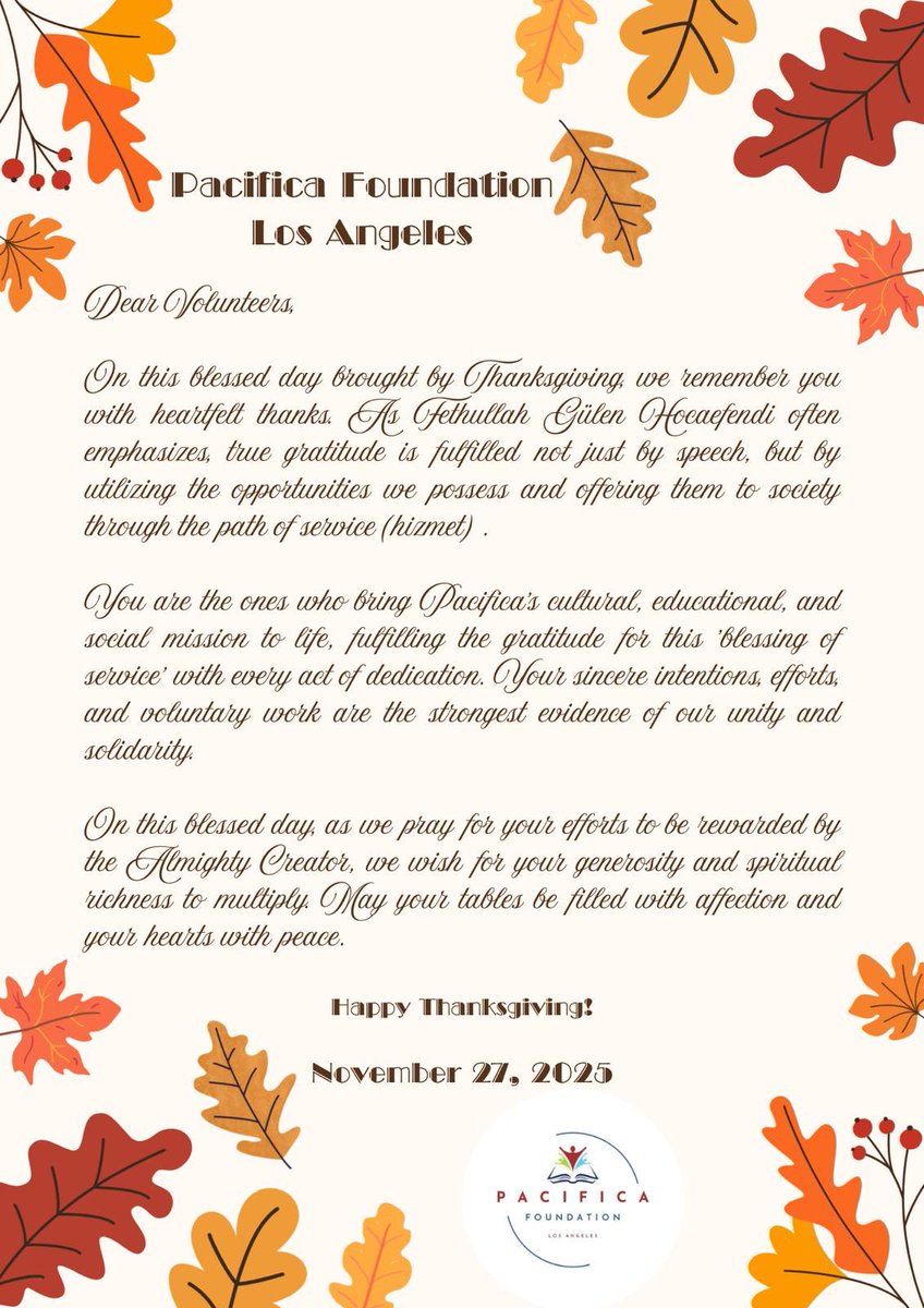 LosPacifica's tweet photo. Happy Thanksgiving to all… https://t.co/9Odlm6XCOU