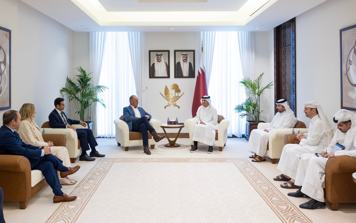 EFischberger's tweet image. A congressional delegation is currently in Qatar, where they met with the prime minister earlier today.

Every time there’s such a mission to Israel, we hear cries of “Netanyahu owns Congress” or “AIPAC this, AIPAC that.”

Will we hear similar statements about this?