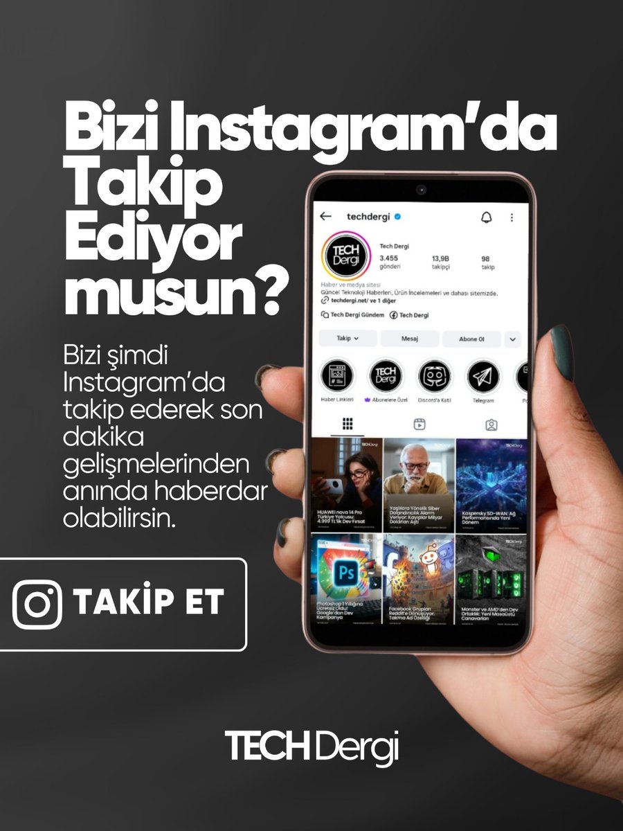 techdergi's tweet image. 📌 Teknoloji Gündemine Anında Erişim!

Bizi Instagram&apos;da takip etmeyi unutmayın: instagram.com/techdergi

#instagram #technology #teknoloji