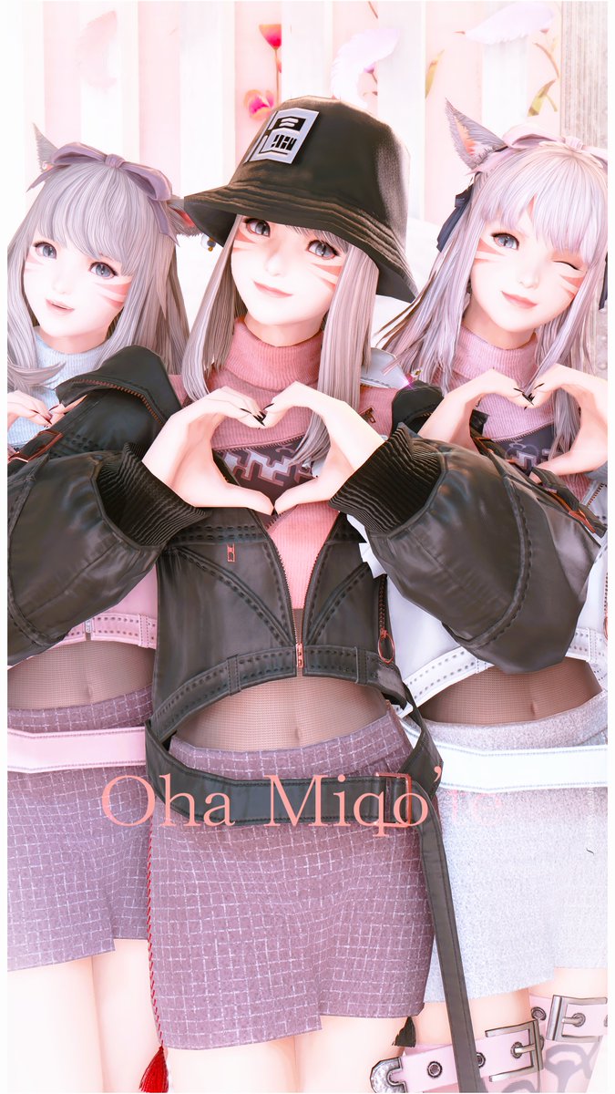 HappinessNats's tweet image. ⋆⸜#おはミコ  ⸝⋆  🍀      

　          ᜊ(˶ᐢ. .ᐢ˵)ᜊ Love pink 🩷🤍🩷
　　　　　　　暖かくしてね!!!

最近ピンクなコーデが好きなのだ～☕️🍰
 #FF14