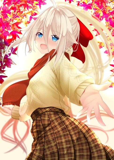 IAちゃんと紅葉デートのイラストでけた!! 