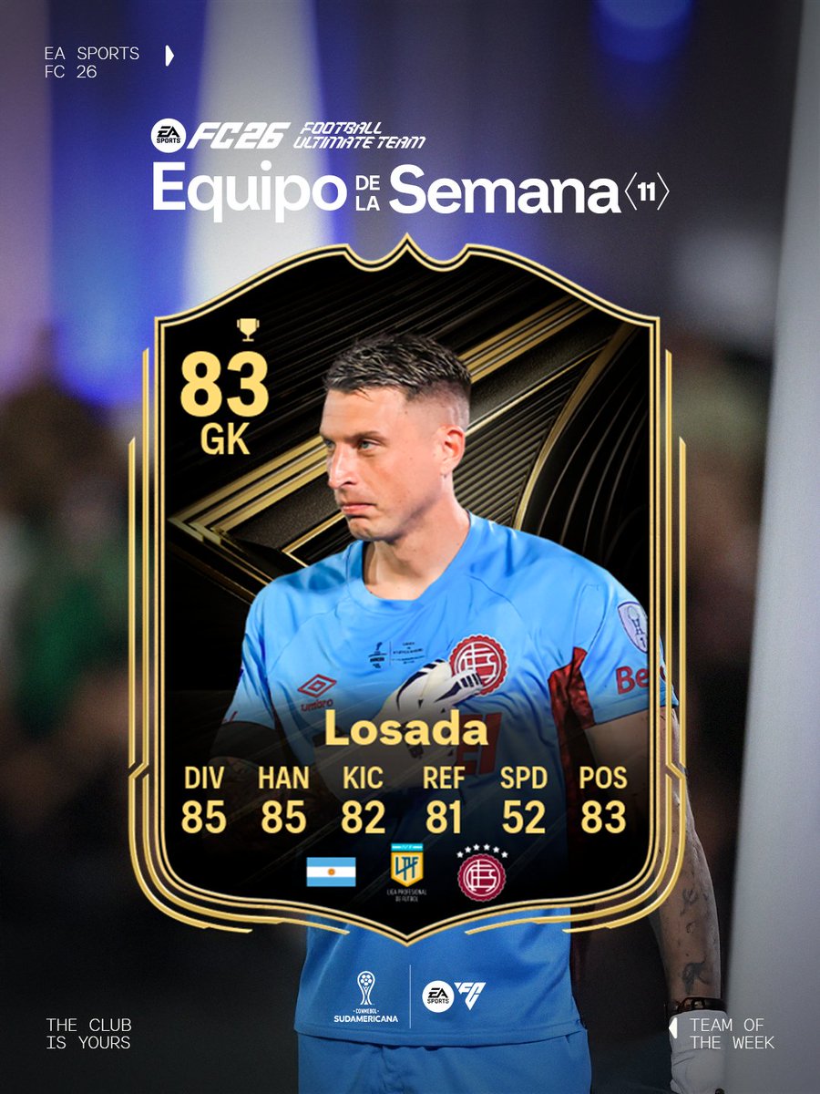 ¡De ser el héroe en la final de la Sudamericana al TOTW! 🦸‍♂️🧤🔝

Nahuel Losada está listo para reforzar tu plantilla de Football Ultimate Team 💪🔥