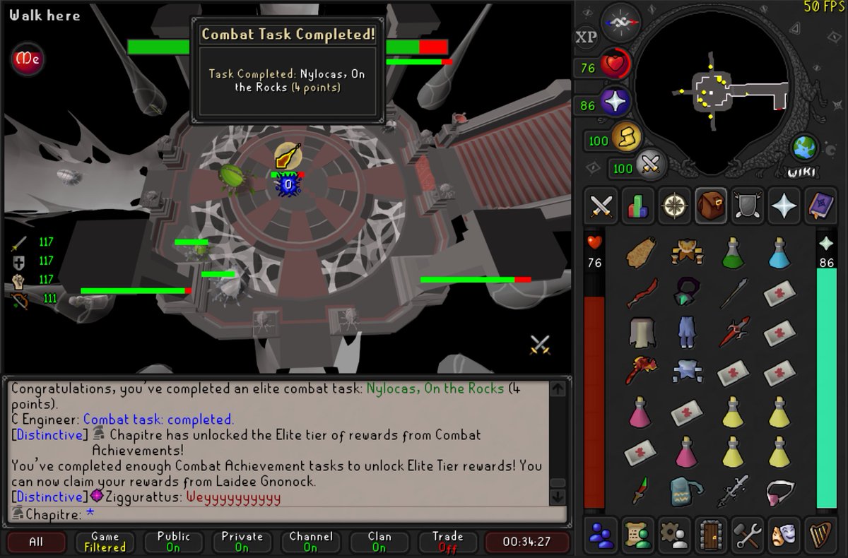 Chapitre_rs's tweet image. As a skiller this is really nice to get! First time getting Elite Combat Achievements done! 

Master next?👀