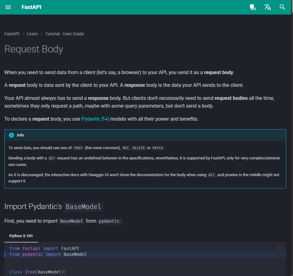 mackjohn341's tweet image. Day 25: Running on fumes, so today was a focus on theory.

Deep dive into FastAPI&apos;s architecture. The magic is in the automatic documentation and validation driven by Pydantic&apos;s BaseModel.

Learning the &apos;why&apos; behind the APIs

#FastAPI #Pydantic #Backend #CodingLife #30DaysOfCode