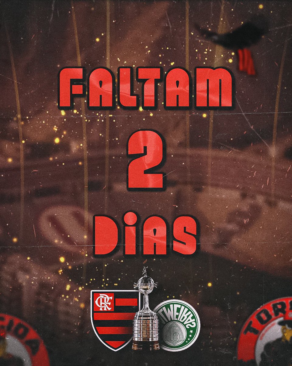 RocaFla's tweet photo. Faltam 2 dias para Flamengo x Palmeiras
Final da Libertadores da América!

O que parecia distante, agora está mais próximo do que nunca, NINGUÉM MORRE NOS DEVENDO!!!

2 dias para o TETRA!!! 🏆🏆🏆🏆🔴⚫️

#RoçaFla 🔴⚫️👐 #AMaiorDaRocinha https://t.co/h44owLXU2R