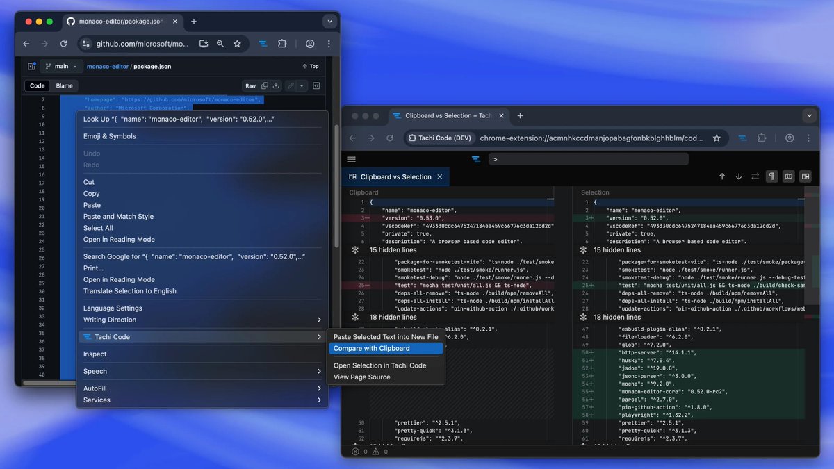 Jay52_TX's tweet image. Tachi Code: A #BrowserExtension That Transforms Any Source File Into a Code Editor || #WebDev #Coding bit.ly/486Lpe4