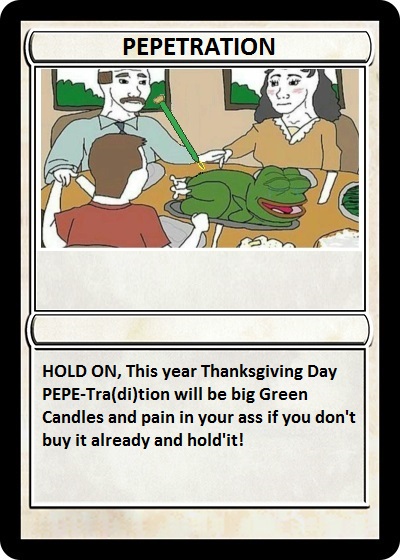 Today's Rare Pepe Lore Lesson™️ is Series 1, Card 16 - PEPETRATION. The artist of the card goes by the name "Anon". This was minted as a 1/1,000 card and was mistakenly made divisible. Shortly after it was minted, 900 cards were sent to a burn address (provably unspendable). This