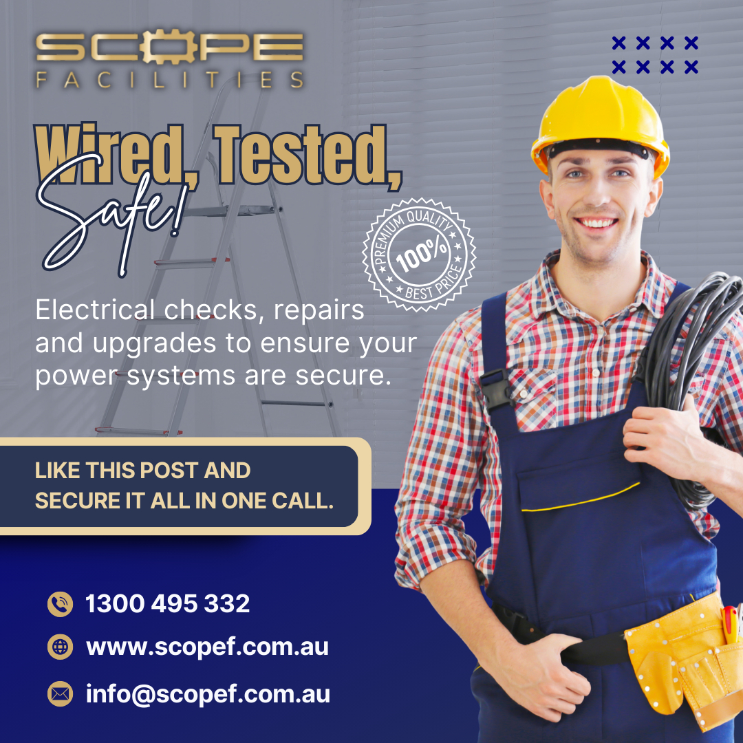 au_scope's tweet image. Safe power systems keep businesses running. ⚡ Electrical checks, repairs &amp;amp; upgrades to protect your people &amp;amp; property. 🏢✨

#ElectricalSafety #PowerSystems #CommercialElectrician #FacilityCompliance #BuildingSafety #TrendingNow #ReelsBoost #AussieTradies