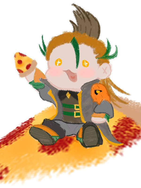 Happy Thanksgiving to everyone who celebrates!
I'm thankful for:
My supportive family
Pizza 
All my IRL / Online friends and community members
Pizza 
The ability to do the things I love
Pizza
The ghosts who stay by my side (Might be haunted)
Pizza

Art by @/Quelledrin