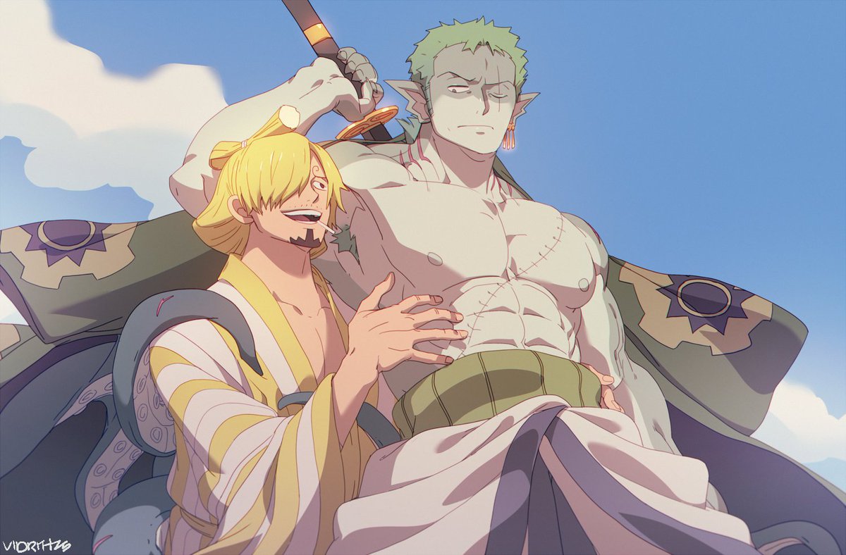 Au of the au! <a href="/summerofspock/">summerofspock</a> wrote a small piece as a gift for my birthday back in August, it was super sweet 😭♥️ I really need to revisit this. #zosan #ゾロサン🕒⚔️