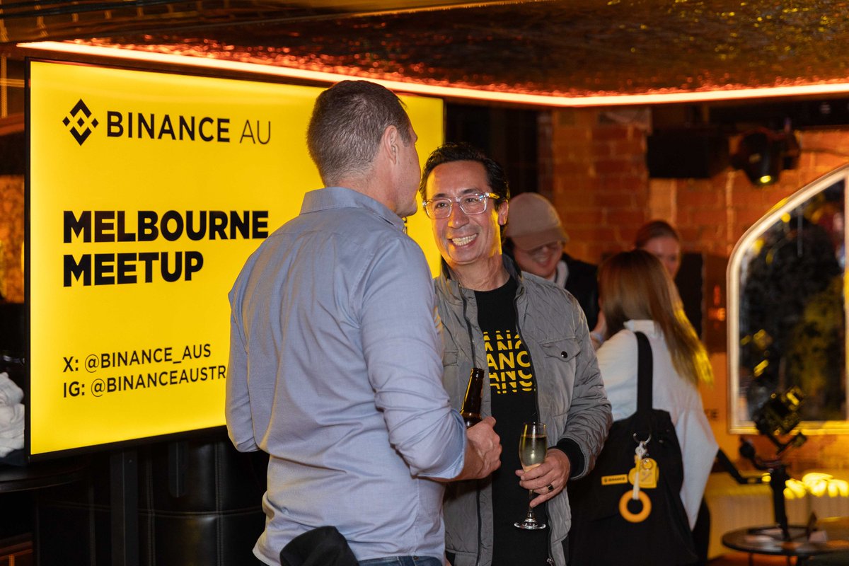 🔥 Melbourne turned up last night.

Huge thanks to everyone who joined our Binance community meetup last night - the venue was packed, the energy was high, and it was great to meet so many of you in person.

Appreciate hearing directly from the community about what matters most