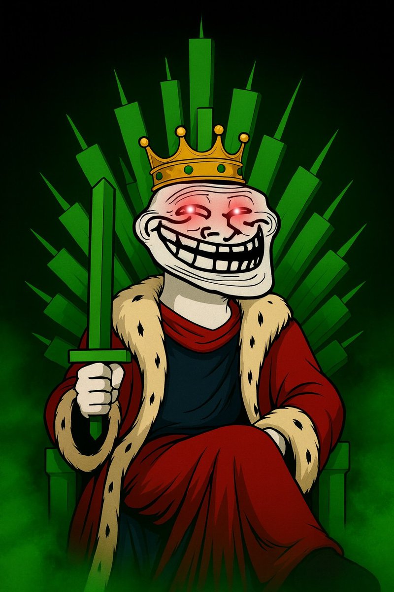 y00thereum's tweet image. $TROLL is the King of $SOL 🧌👑